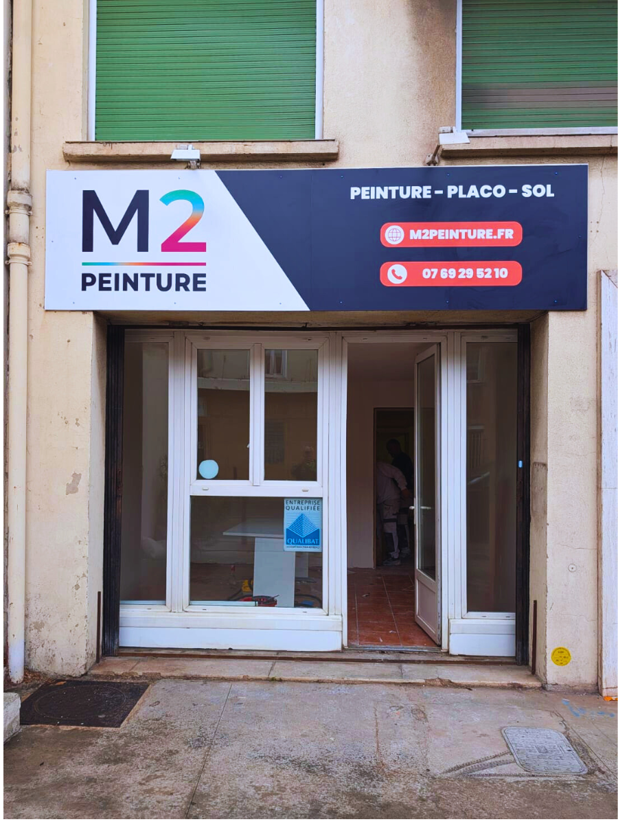 enseigne M2Peinture 335 rue saint pierre 13005 local peintre